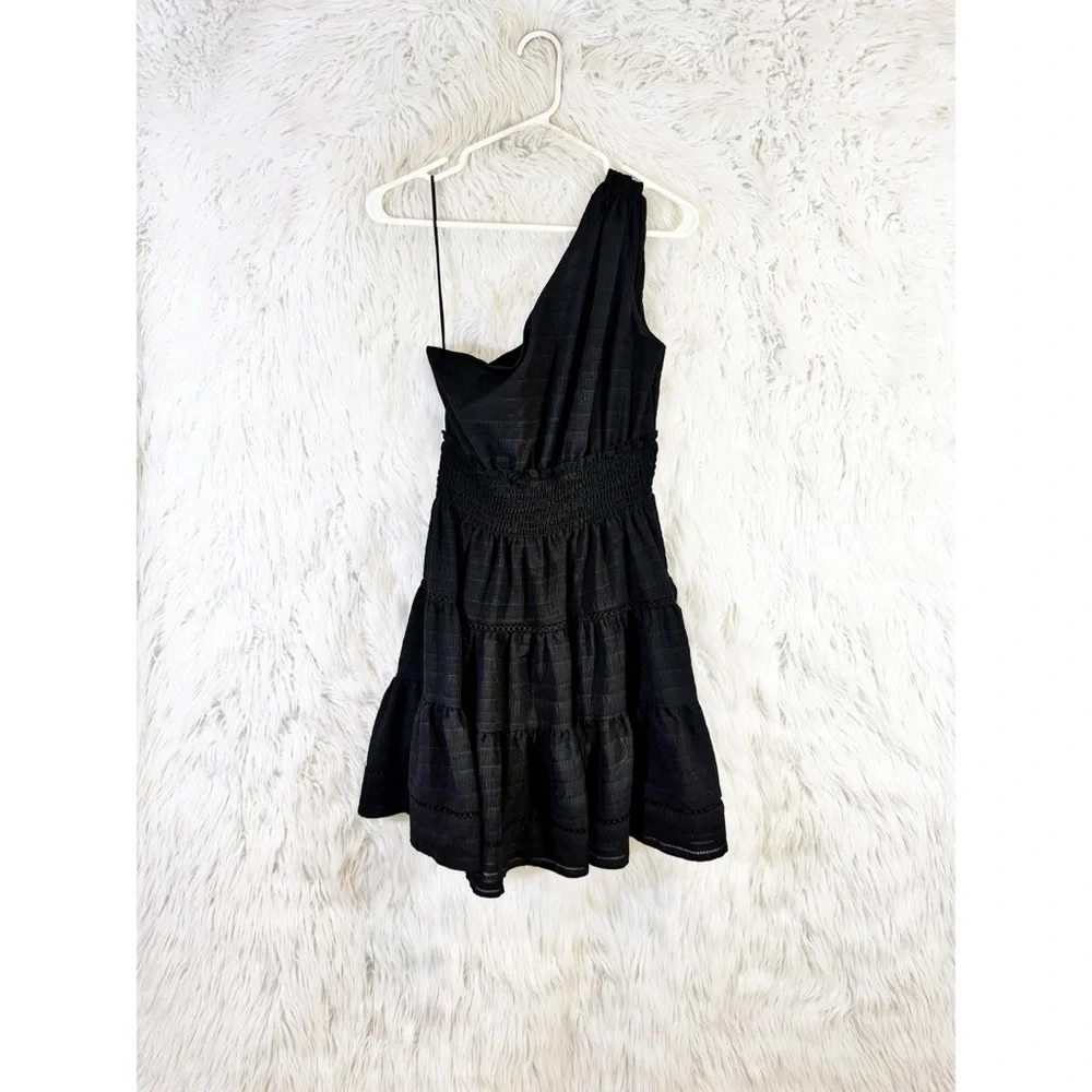 Taylor Women's Elegant Black One-Shoulder Dress